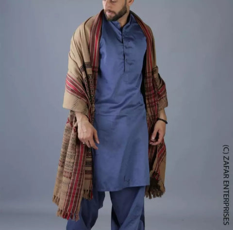 Khaki Tharri - Wadera shawl