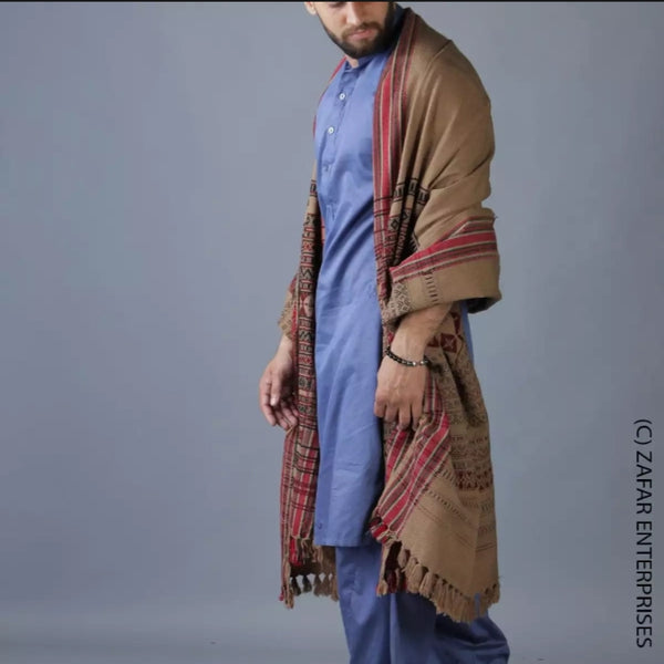 Khaki Tharri - Wadera shawl