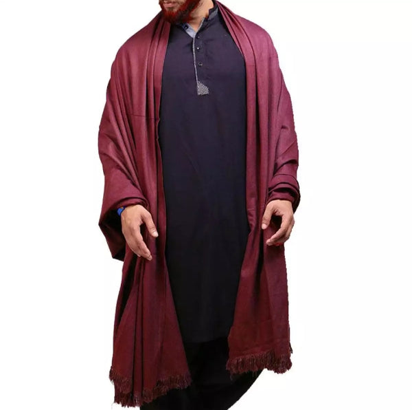 Couple Pack 2 pure Maroon Kashmiri Embroidery.