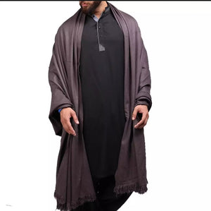 Deep Gray Kashmiri Shawl - New style