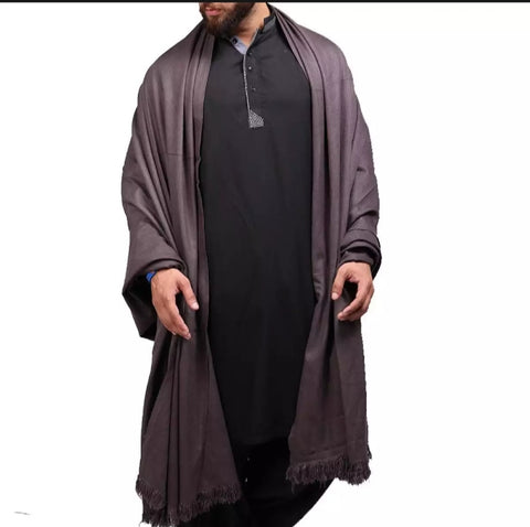 Deep Gray Kashmiri Shawl - New style