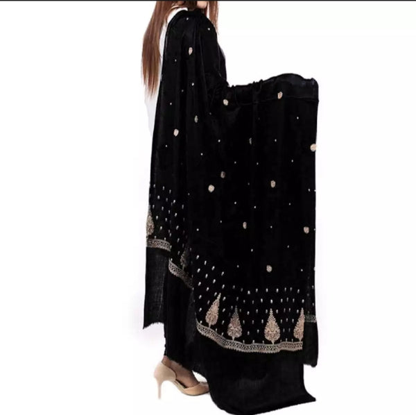 Couple Pack 2 Black Dhussa Shawl.