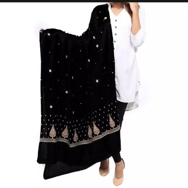 Couple Pack 2 Black Dhussa Shawl.