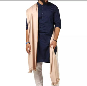 Beige Kohati Tunnel Dhussa Shawl.