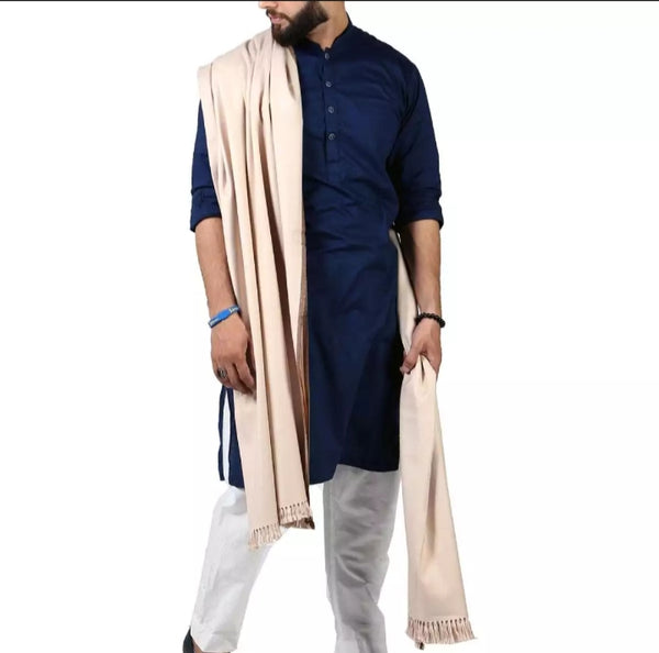 Beige Kohati Tunnel Dhussa Shawl.