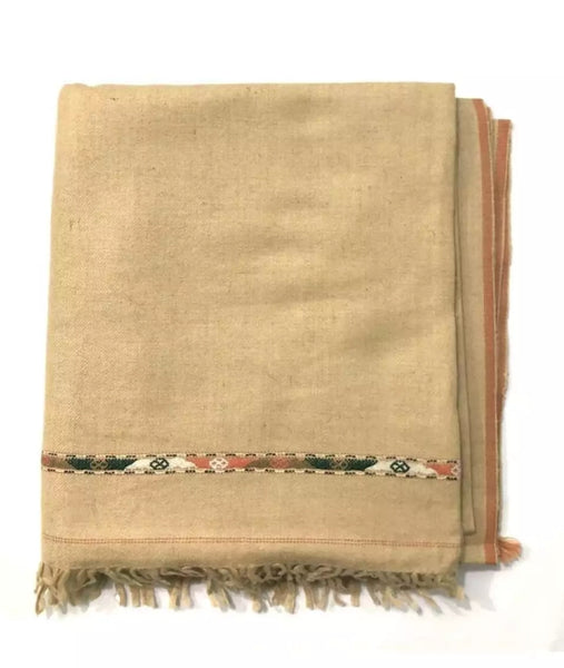 Brown 100% Pure Woolen Peshawari Dhussa.