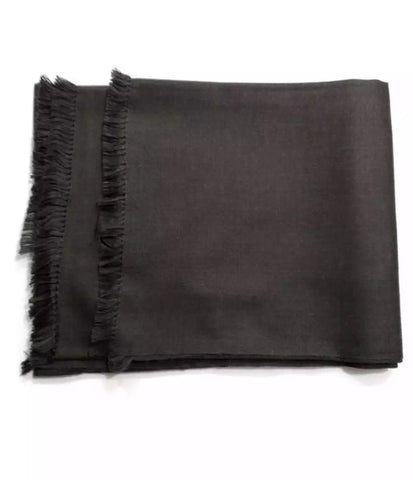 Dark Grey Kashmiri Semi Pashmina Lohi Shawl.