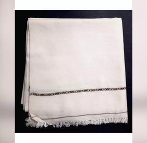 white Woolen Kashmiri shawl