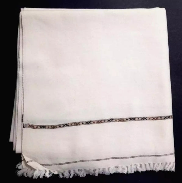white Woolen Kashmiri shawl