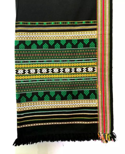 Green Handmade Tharri / Waders Shawl for Man.