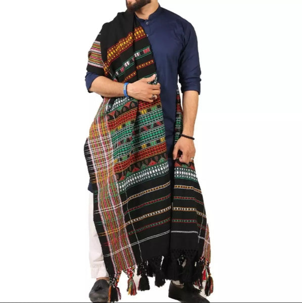 Colorful Tharri / Wadera shawl For Man.
