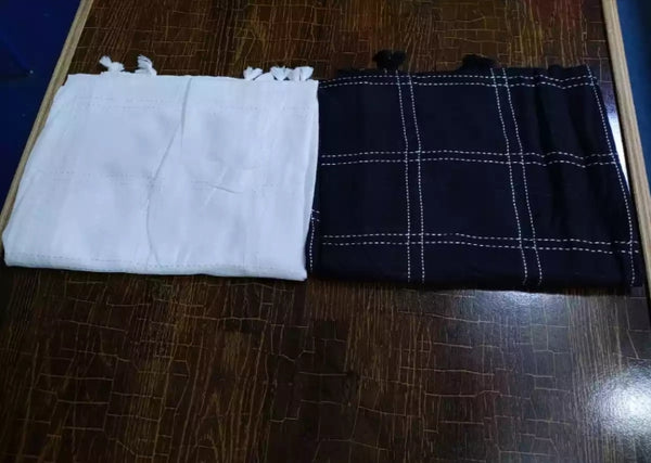 2 piece of Silk Trendy Leaf Design Stole for Women.