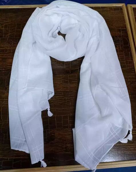 2 piece of Silk Trendy Leaf Design Stole for Women.