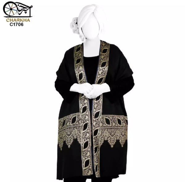 Finest Summer Lawn Chader - Shawl - Dupatta With Amazing Golden Work.