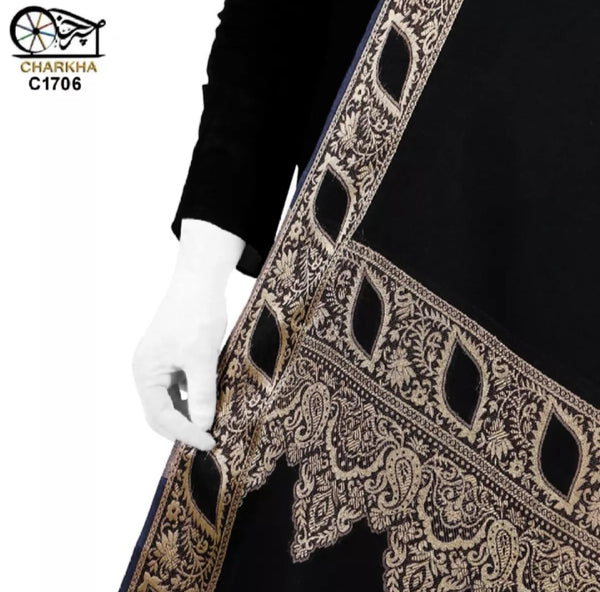 Finest Summer Lawn Chader - Shawl - Dupatta With Amazing Golden Work.