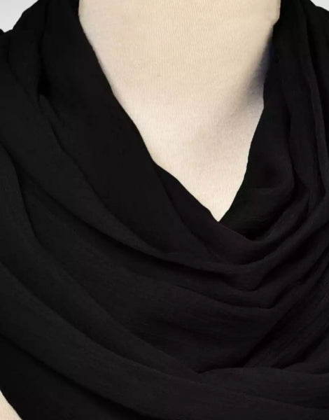 2 piece of Black Chiffon Dupatta