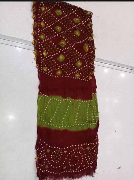 2 piece of Krinkal Shefoun Multi color Chunri Dupatta
