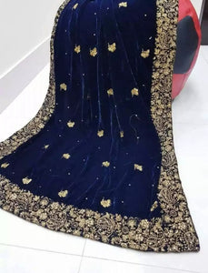 Embroidery Velvet Shawl.