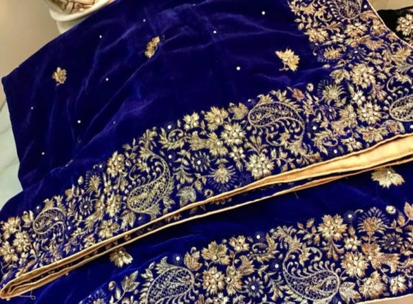Embroidery Velvet Shawl.