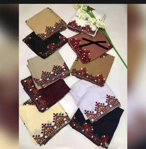 Sindhi - Balochi Embroidery Chaddar Ajrak.