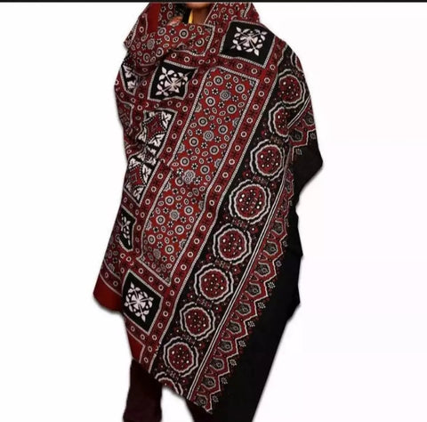 3 piece of Multi color Sindhi Ajrak.