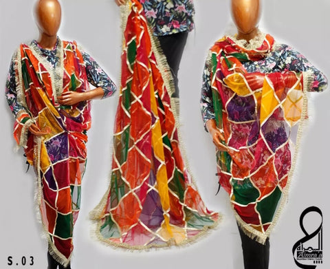 Bader Multi color Dupatta.