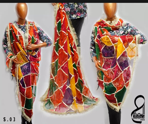 Bader Multi color Dupatta.