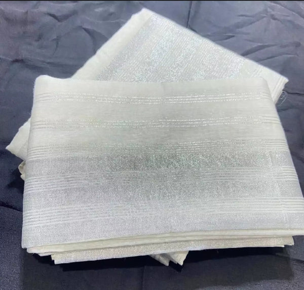Organza Dupatta in silver lining Good quality.