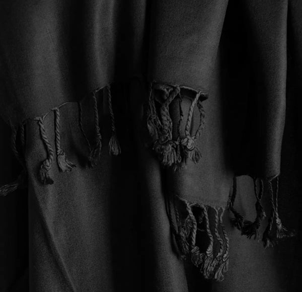 3 piece of Black Summer Muffler - Stole for women.