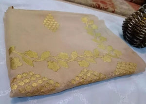 Pure Dubai Style Winter Wool Golden Shawl.