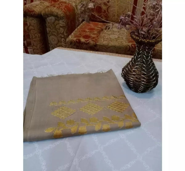 Pure Dubai Style Winter Wool Golden Shawl.