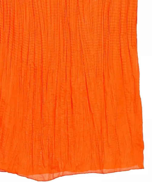 3 piece of Orange Cotton Crush Dupatta For Women.