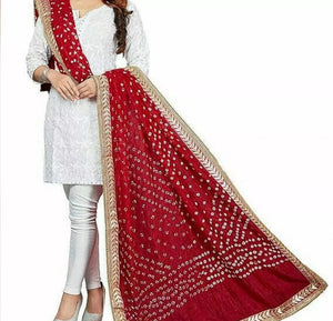 Chunri Dupatta with Gota Work.