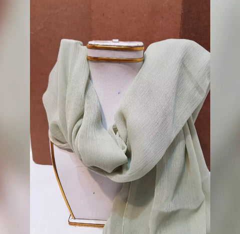 3 piece of Light Grey Chiffon Dupatta.