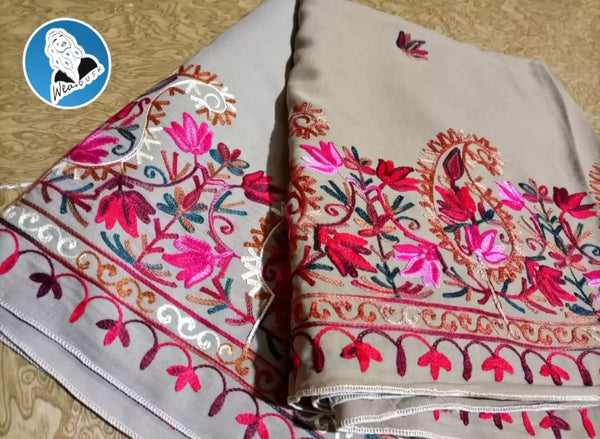 Summer swiss Lawn Embroidery border Shawl.