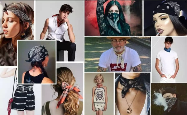 6 piece of Ethnic Unisex Bandana Head Warp Searf.