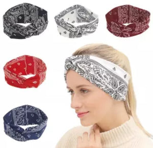6 piece of Bohemian Ethnic Style Unisex Bandana Headband.