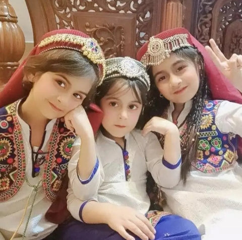 Haleema Sultan Cap with scarf.