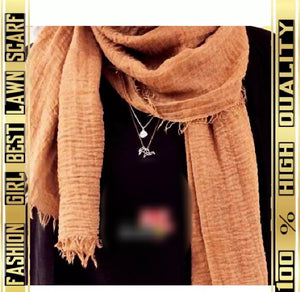 3 piece of Fashion Woman Girls best Quality Lawn Scarves.
