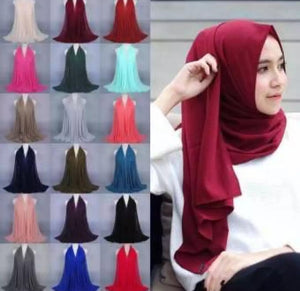 3 piece of Multiple colors Chiffon Scarf.