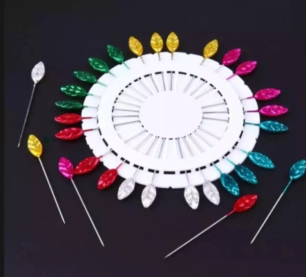 6 pack of Multiple colors Hijab & Scarf pins.