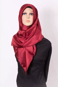 Export Quality Classic Silk Satin scarf for woman.