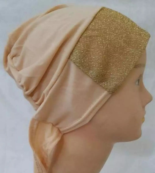 3 piece of ladies fashion hijab cap under Scarf.
