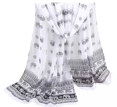 Woman point printing scarf with new style.