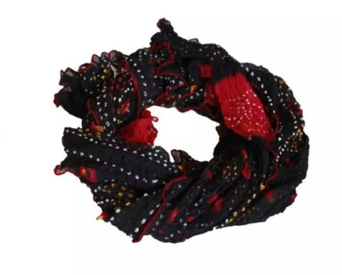 Tie and dye Chiffon scarf. Chiffon Dupatta.
