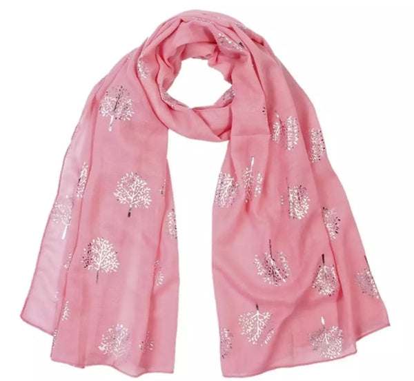 Woman winter cute tree print Scarf.