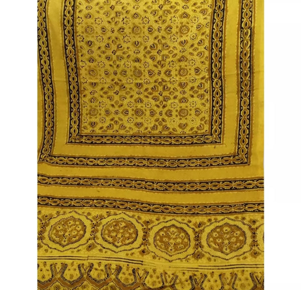 Stoler scarf herbal natural handmade print.