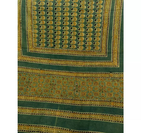 Stoler scarf herbal natural handmade print.