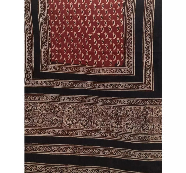 Stoler scarf herbal natural handmade print.