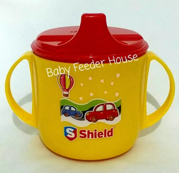 Baby feeding bottle cup.